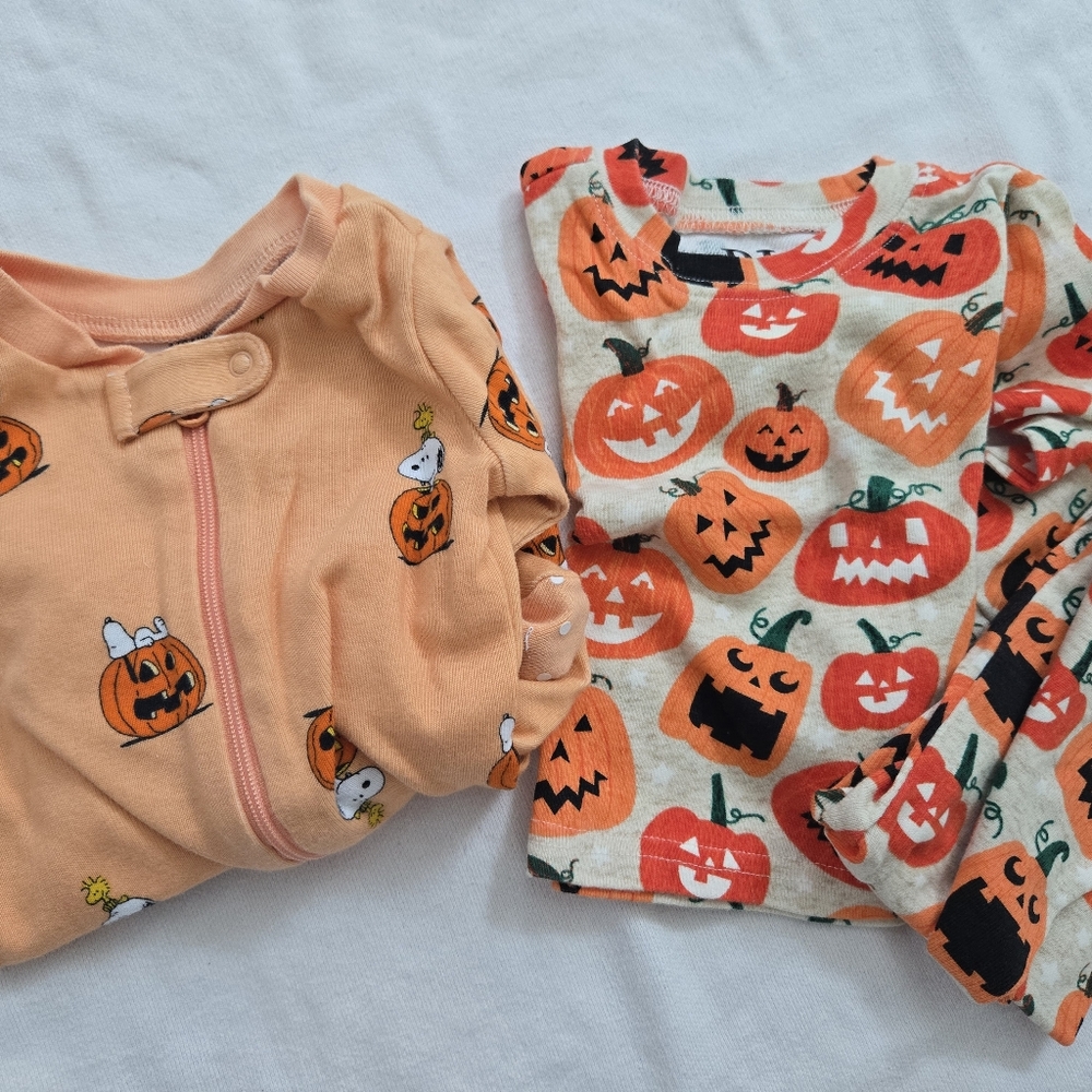 Halloween Pajamas, 2 Pair 3-6mo